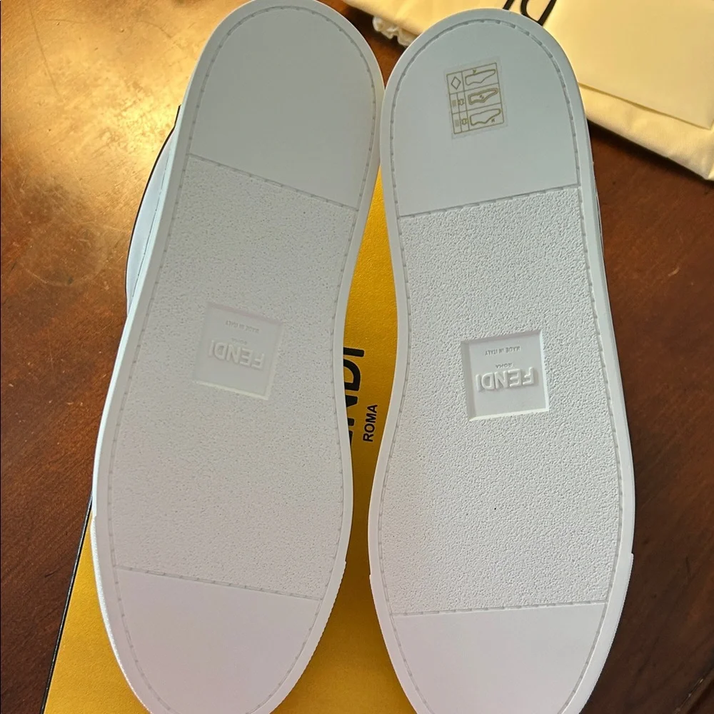 Fendi Monochrome Graphic Sneakers - Picture 6 of 9